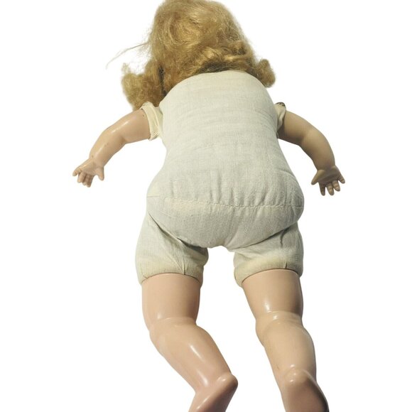 Sleepy Eyes Cloth Body Squeaker With Clothing VINTAGE 14” COLLECTIBLE BABY DOLL - Picture 8 of 12